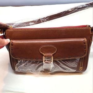 Dooney & Bourke Authentic Medium Pocket Clutch, RARE Chestnut Color, NWOT